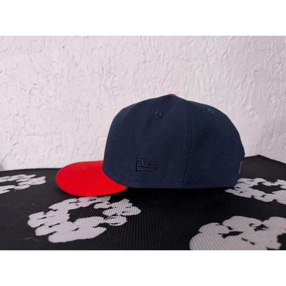 7 1/4 Boston Red Sox HATCLUB Samuel Adams Beer Pack Fitted Hat Navy Blue Red Sam - Picture 6 of 8